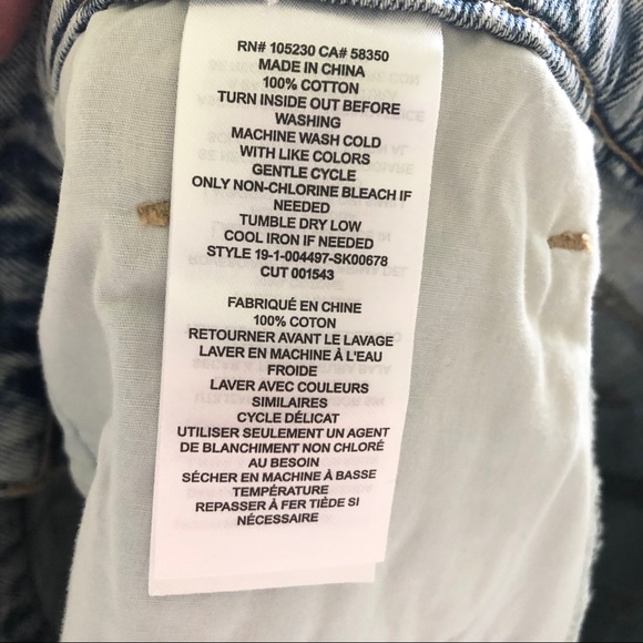 Current Elliott Raw Edge Denim Mini Skirt - Picture 6 of 7